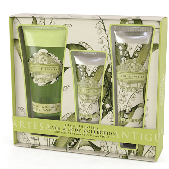 Somerset Toiletry Konvalinka luxusní tělový krém 130 ml + sprchový gel 200 ml + luxusní krém na ruce 60 ml, kosmetická sada