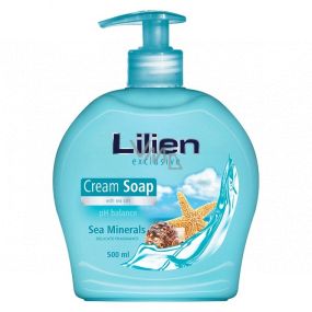 Lilien Exclusive Sea Minerals kremowe płynne mydło dozownik 500 ml