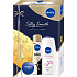 Nivea Silky Smooth Diamond sprchový gel 250 ml + Silky Smooth antiperspirant sprej 150 ml + krém 30 ml, kosmetická sada