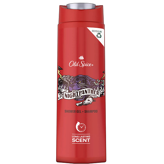 Old Spice Night Panther 2w1 żel pod prysznic i szampon dla mężczyzn 400 ml