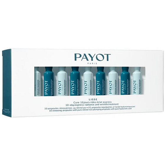 Payot Lisse Cure 10 Jours Rides Eclat Express 10denní kúra s kyselinou hyaluronovou a retinolem proti vráskám 20 x 1 ml
