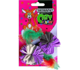 Tatrapet Miękki fleece z pomponem dla kotów 4 cm 2 sztuki