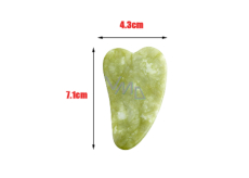 Serpentin Gua Sha redukuje zmarszczki, opuchlizny, poprawia elastyczność skóry 4,3 x 7,1 cm, kamień uzdrowicieli