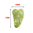 Serpentin Gua Sha redukuje zmarszczki, opuchlizny, poprawia elastyczność skóry 4,3 x 7,1 cm, kamień uzdrowicieli