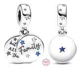 Zawieszka ze srebra 925 Rodzina, 2w1 charms do bransoletki