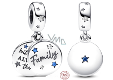 Zawieszka ze srebra 925 Rodzina, 2w1 charms do bransoletki