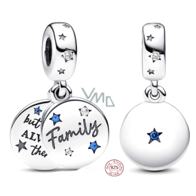 Zawieszka ze srebra 925 Rodzina, 2w1 charms do bransoletki