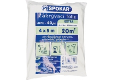 Spokar Extra Folia zakrywająca LDPE, 40 µ, 20 m?, 4 × 5 m