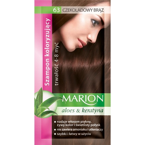 Marion Szampon tonujący 63 Czekoladowy brąz 40 ml