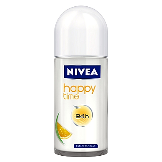 Nivea Happy Time kuličkový antiperspirant deodorant roll-on pro ženy 50 ml