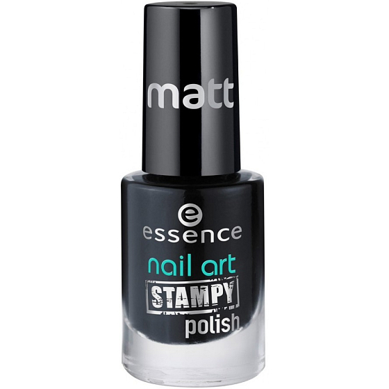 Essence Nail Art Stampy Polish lak na razítka 02 Black 5 ml