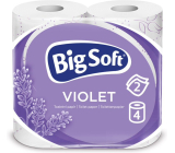Big Soft Violet 2-warstwowy papier toaletowy, 4 rolki, 20 m rolki