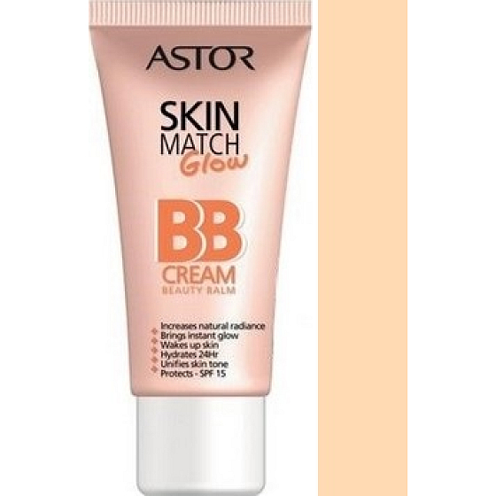 Astor SkinMatch Glow SPF15 BB krém 200 Nude 30 ml