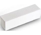 Pilnik do paznokci 4-stronny blok biały 9,5 x 2,5 x 2,5 cm