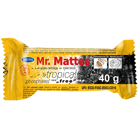 Mr. Mattes 3w1 Tropikalny wkład do toalety 40 g