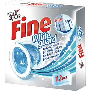 Well Done Fine bielące chusteczki do prania, 12 sztuk