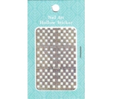 Nail Accessory Hollow Sticker szablony na nehty multibarevne čtverečky 1 aršík 129