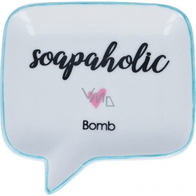 Bomb Cosmetics Soapaholic Miska na mydło Keramická miska 12,5 x 12,5 cm
