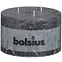 Bolsius Rustic Antracit designová svíčka 3 knoty 140 x 90 mm
