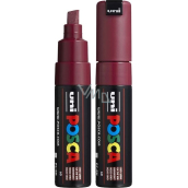 Posca Uniwersalny akrylowy marker z szerokim, stożkowym końcem 8 mm Bordo PC-8K