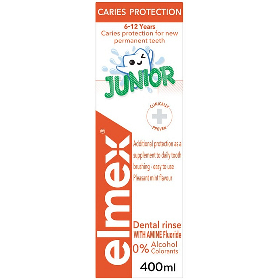 Elmex Junior płyn do płukania ust, 400 ml