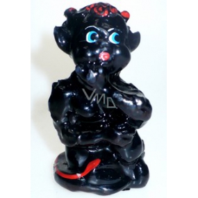 Lima Čertík Bertík svíčka černá 10 cm 1 kus