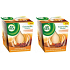 Air Wick Essential Oils Infusion Pomeranč a sváteční koření Spice vonná svíčka ve skle 2 x 105 g