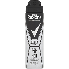 Rexona Men antiperspirant Invisible Black + White, 150 ml