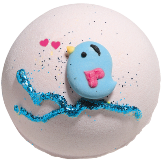 Bomb Cosmetics Tweetie Pie Šumivý balistik do koupele 160 g
