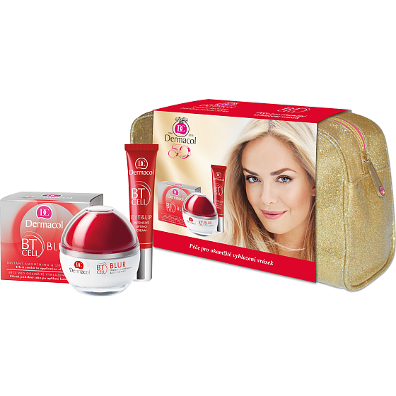 Dermacol BT Cell lifting cream Intenzivní liftingový krém 50 ml + BT Cell Lifting Cream Eye & Lip Intenzivní liftingový krém na oči a rty 15 ml + etue, kosmetická sada
