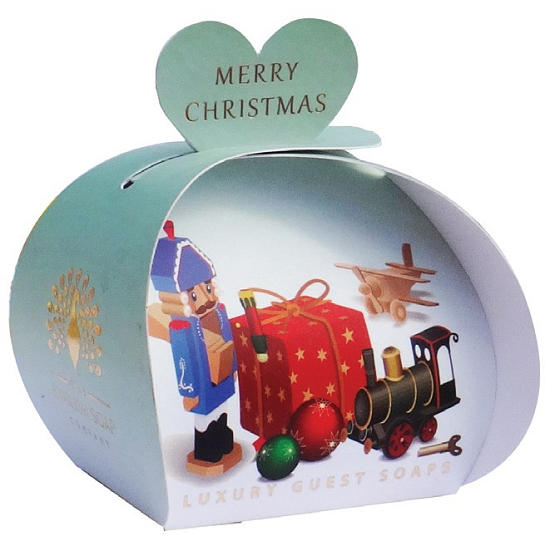 English Soap Veselé Vánoce Hračky mýdlo parfémované s bambuckým máslem 3 x 20 g