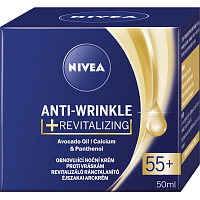 Nivea Anti-Wrinkle Revitalizing 55+ regenerujący krem na noc przeciw zmarszczkom, 50 ml