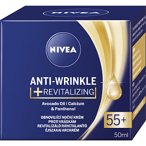 Nivea Anti-Wrinkle Revitalizing 55+ regenerujący krem na noc przeciw zmarszczkom, 50 ml