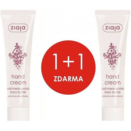 Ziaja Kašmír proteiny a bambucké máslo krém na ruce 2 x 100 ml, duopack