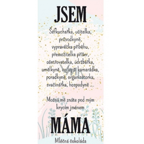 Bohemia Gifts Mléčná čokoláda Krycí jméno - máma, dárková 100 g