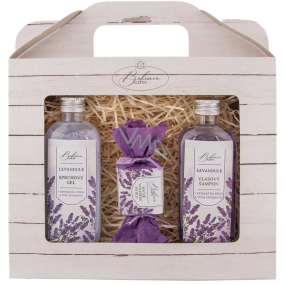 Bohemia Gifts Lavender La Provence żel pod prysznic 100 ml + szampon do włosów 100 ml + ręcznie robione mydło 30 g, zestaw kosmetyczny