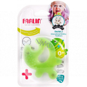Baby Farlin Kousátko silikonová rybička zielona 0+ miesięcy