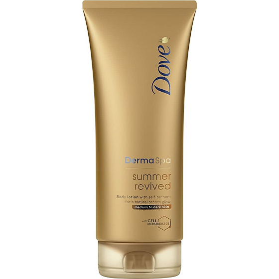 Dove Derma Spa Summer Revived samoopalovací tónovací tělové mléko 200 ml