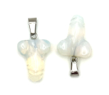 Opalit Penis dla szczęścia, syntetyczny kamień, ok. 11 x 22 mm, kamień nadziei i pragnienia