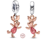 Zawieszka ze srebra próby 925 Disney Kubuś Puchatek - Prosiaczek, charms do bransoletki