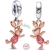 Zawieszka ze srebra próby 925 Disney Kubuś Puchatek - Prosiaczek, charms do bransoletki