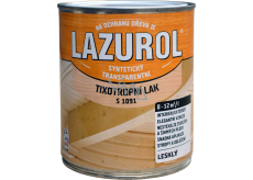 LAZUROL tixotropní nestékající lak na kov a dřevo S1091, bezbarvý lesk, 750 ml