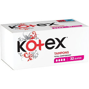 Kotex tampony super 32 sztuki