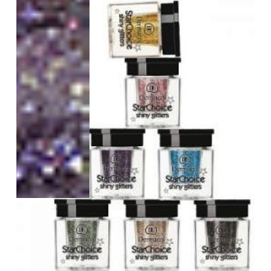 Dermacol Star Choice Shiny Glitters Třpytky na oči Odstín 4 fialová 2 g