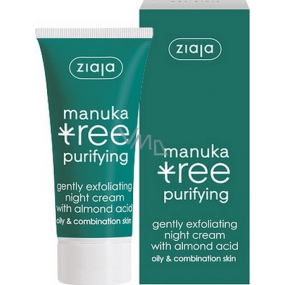 Ziaja Manuka Tree Purifying delikatny peelingujący krem na noc 50 ml Ziaja Manuka Tree Purifying delikatny peelingujący krem na noc 50 ml