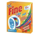 Well Done Fine Color Magnet Summer Breeze chusteczki do prania pochłaniające kolor z tkaniny, odpowiednie również do suszarki 12 sztuk