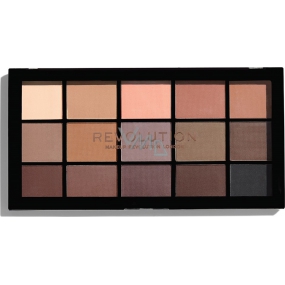 Makeup Revolution Re-Loaded paletka očních stínů Basic Mattes 15 x 1,1 g Makeup Revolution Re-Loaded paletka očních stínů Basic Mattes 15 x 1,1 g