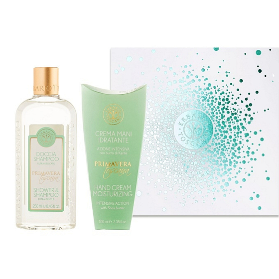 Erbario Toscano Toskánské jaro sprchový gel 250 ml + krém na ruce 100 ml, luxusní kosmetická sada