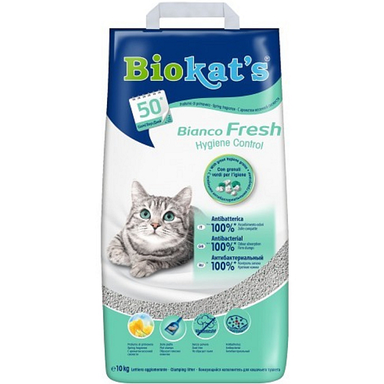 Biokats Fresh Żwirek naturalny z świeżą wiosenną trawą 10 kg