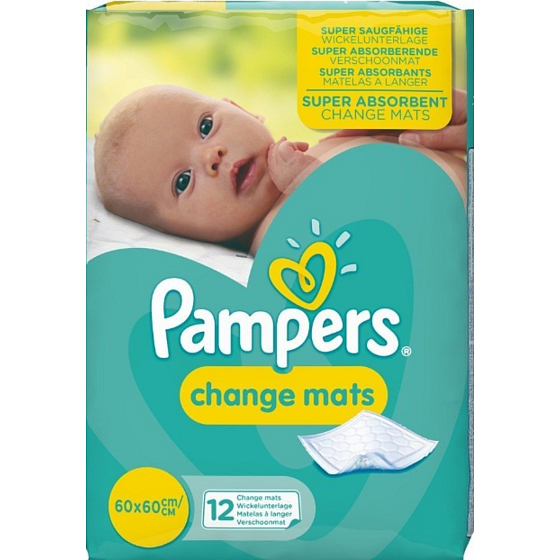 Pampers Change Mats přebalovací podložky 60 x 60 cm 12 kusů